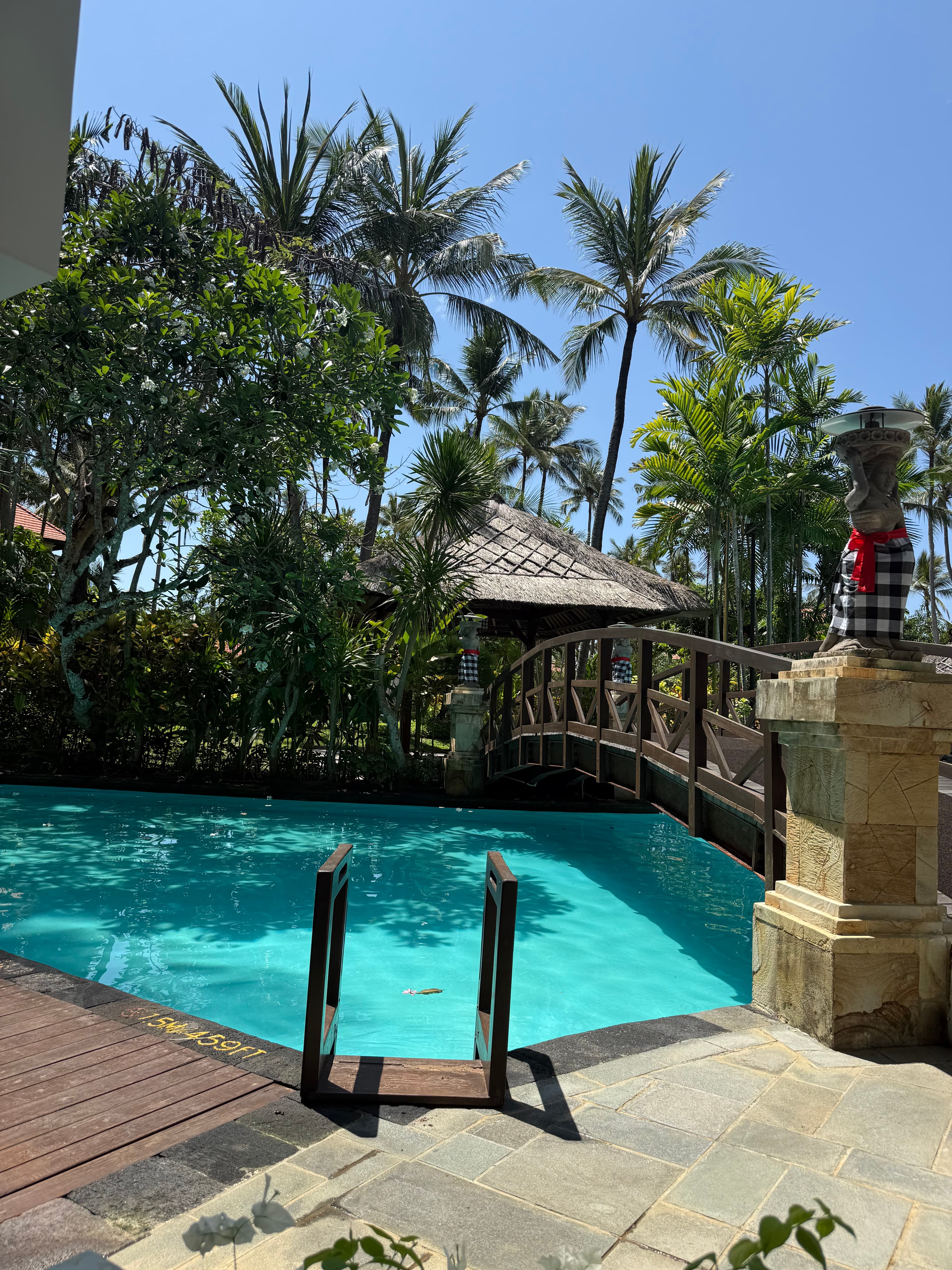 Brücke über die Wasseranlage