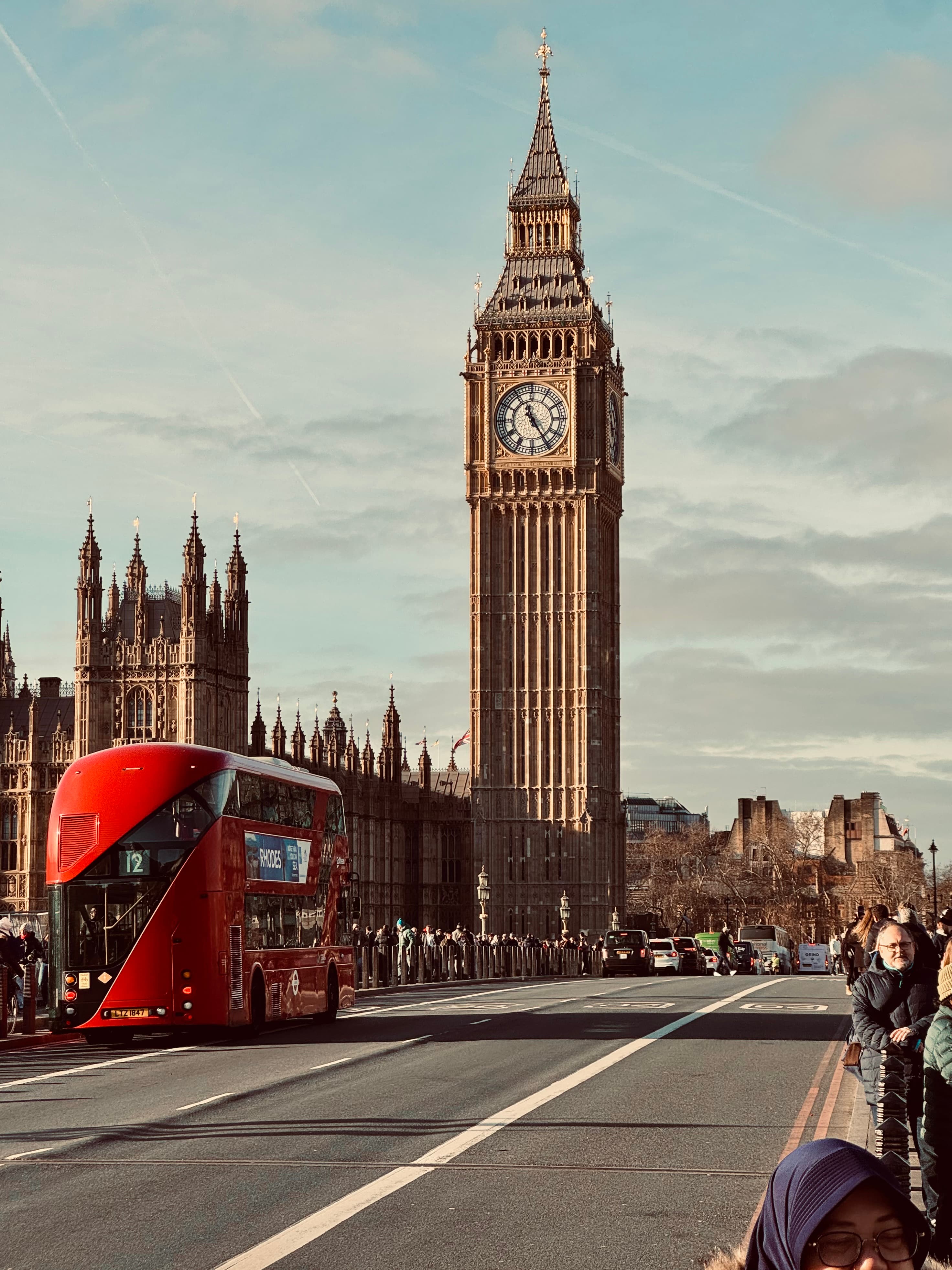 Red double-decker bus and Big Ben — classic London