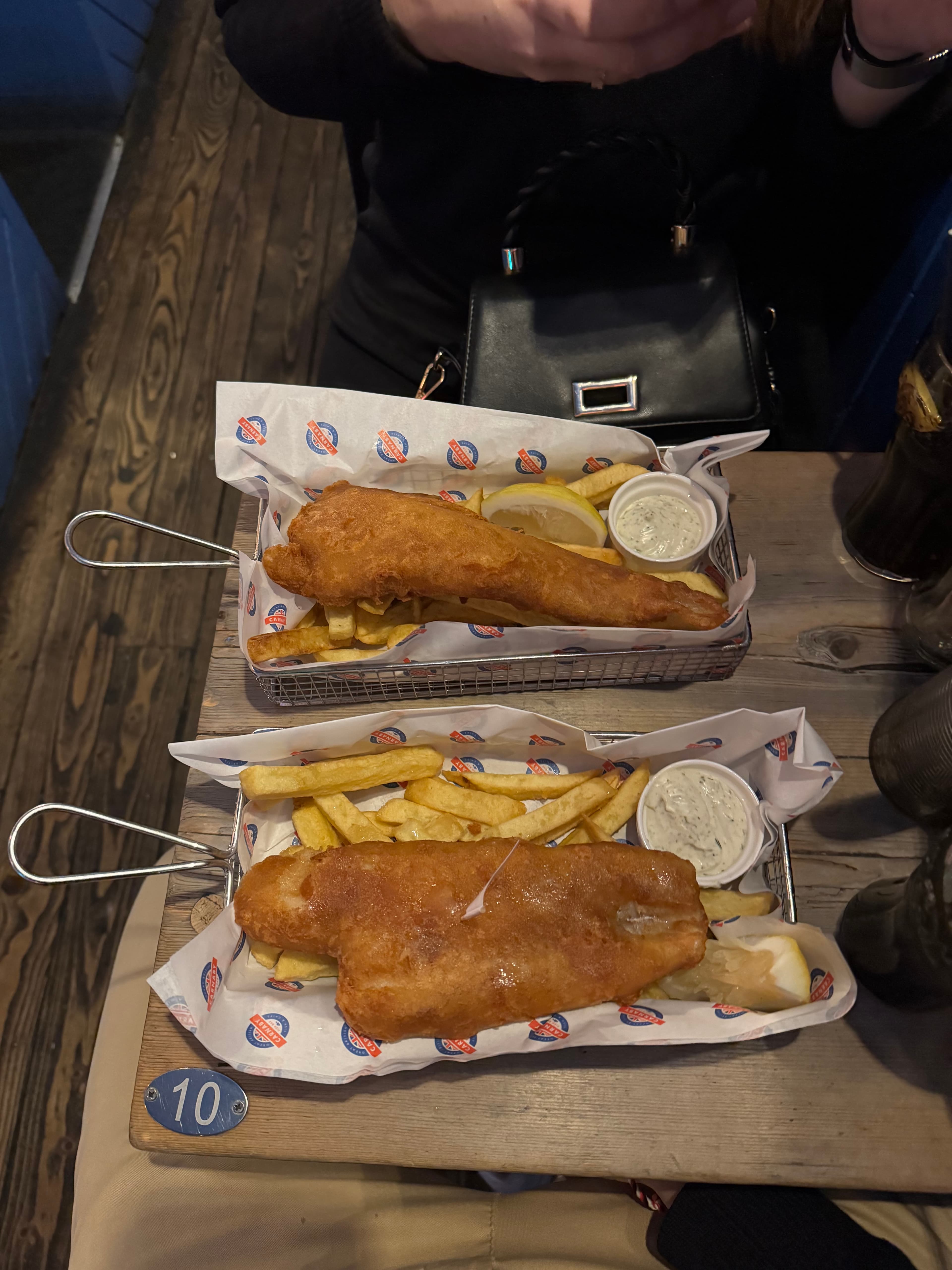Cod & Chips and Haddock & Chips at Carnaby Fish Bar