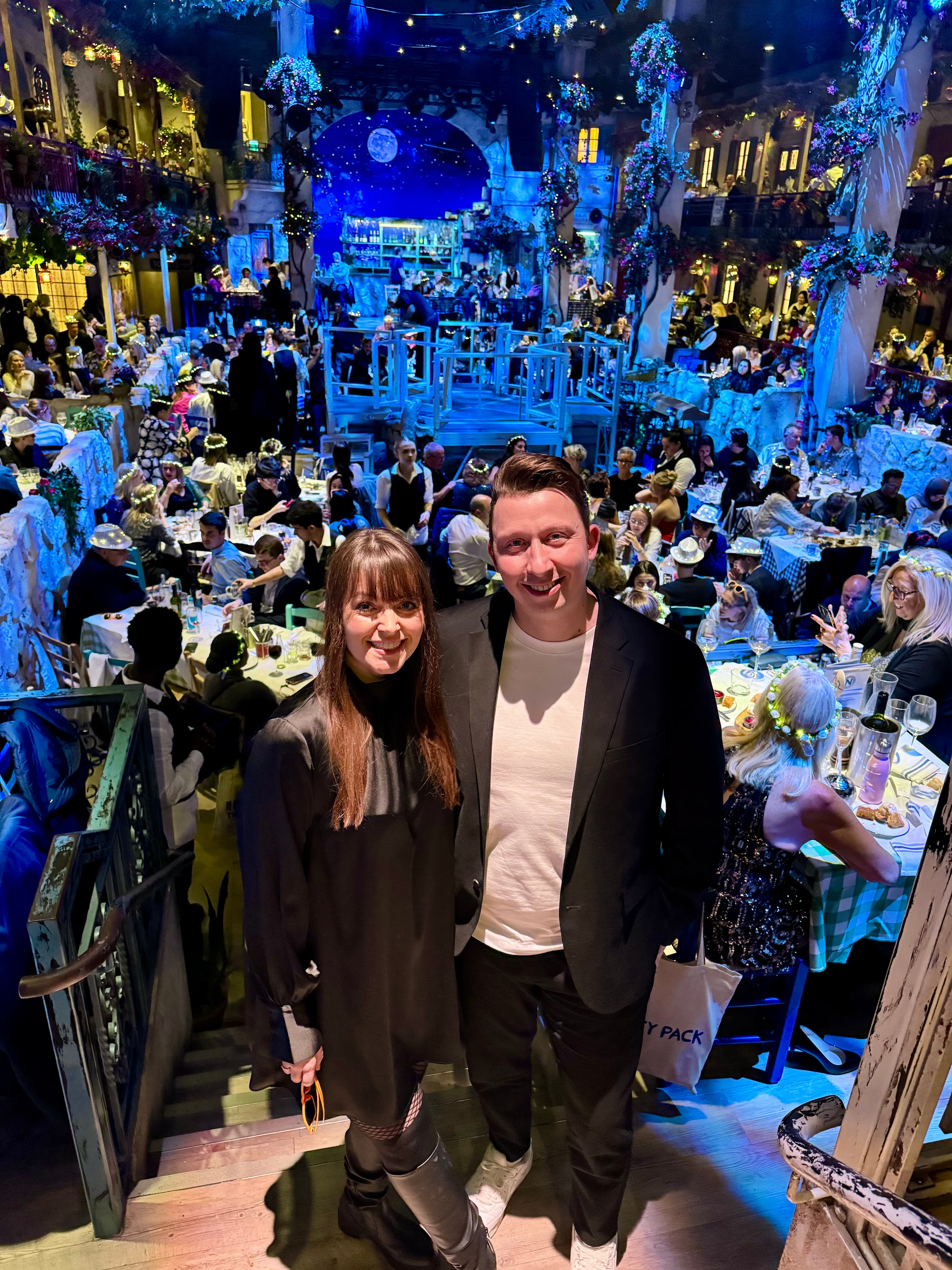 At the Mamma Mia! The Party evening